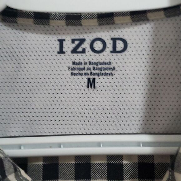 Izod mens flannel shirt, medium - Picture 2 of 6